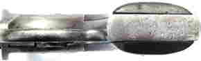 BOTTOM VIEW OF TRIGGER GUARD, COCKING RING AND TRIGGER
